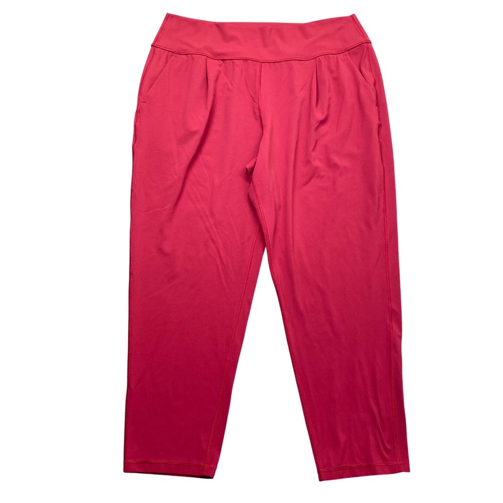 Athleta Elation Pant Womens XL Red High Rise‎ Tapered Yoga Activewear Athleisure